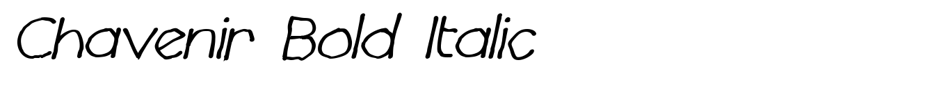 Chavenir Bold Italic
